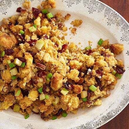 Herbed Apple and Cranberry Cornbread Stuffing